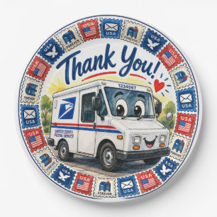 Postal Workers Appreciation Paper Plates