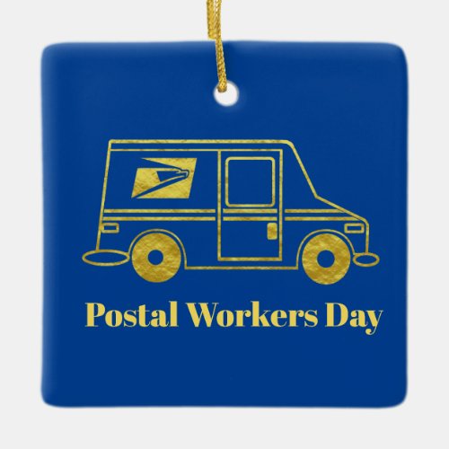 Postal Workers Day Christmas Ornament