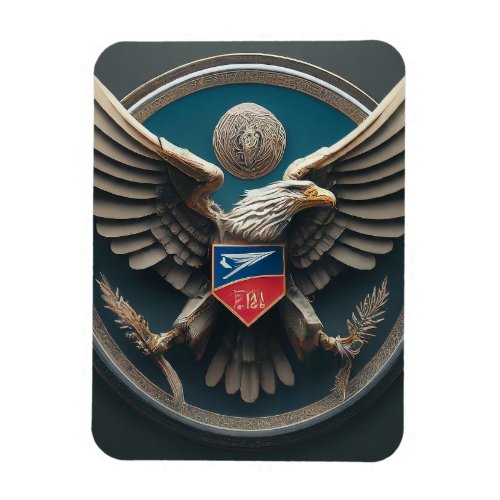PostalBot The Futuristic Emblem of United States  Magnet