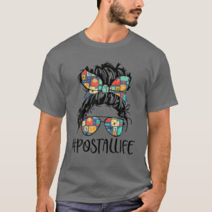 Postallife Mail Carrier Postal Worker Mailwoman Mo T-Shirt