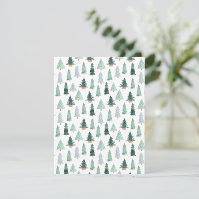 Postcard (10,8 x 14 cm) - Christmas Trees (Standing Front)