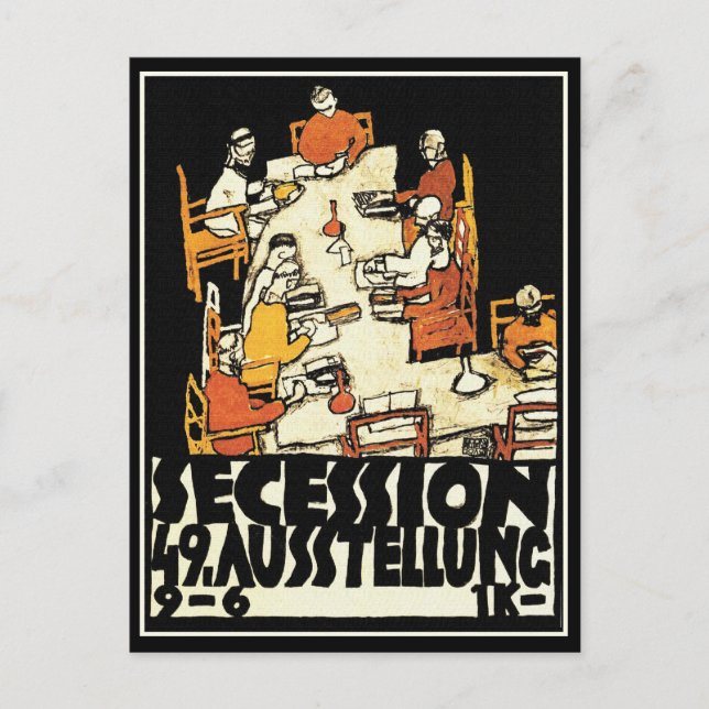 Postcard: 49th Secession Ausstellung by Schiele Postcard (Front)
