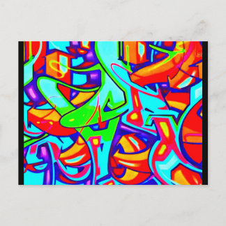 Postcard-Abstract/Misc-Graffiti Gallery 107 Postcard