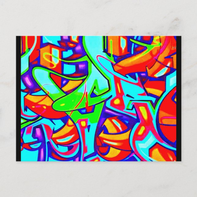 Postcard-Abstract/Misc-Graffiti Gallery 107 Postcard (Front)