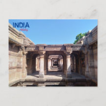 Postcard - Adalaj - India