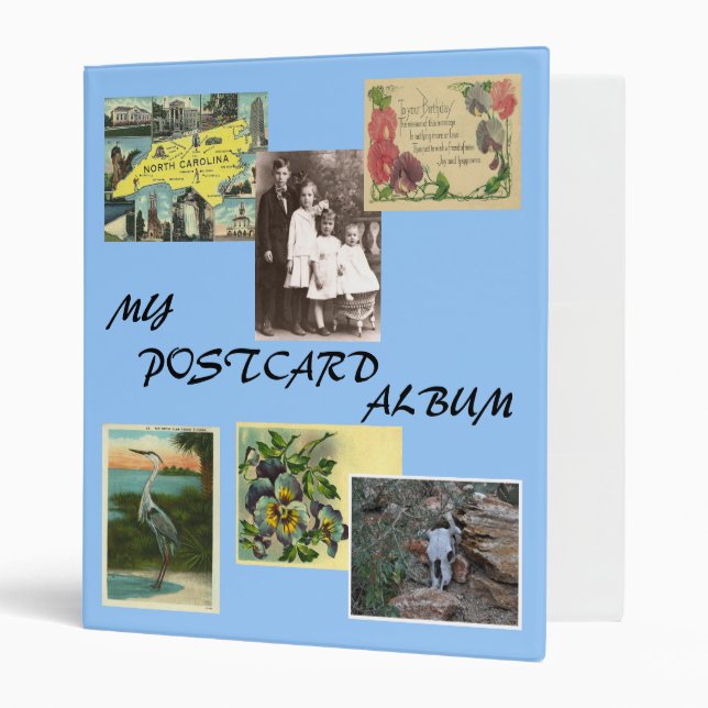 Postcard Album 3 Ring Binder (Front/Inside)
