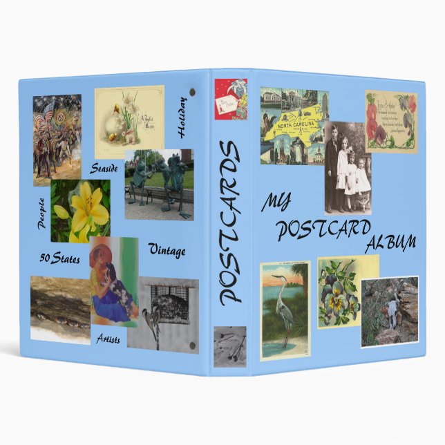 Postcard Album 3 Ring Binder