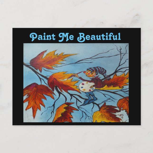 Postcard Ann Hayes Painting Pixie Painting (Front)