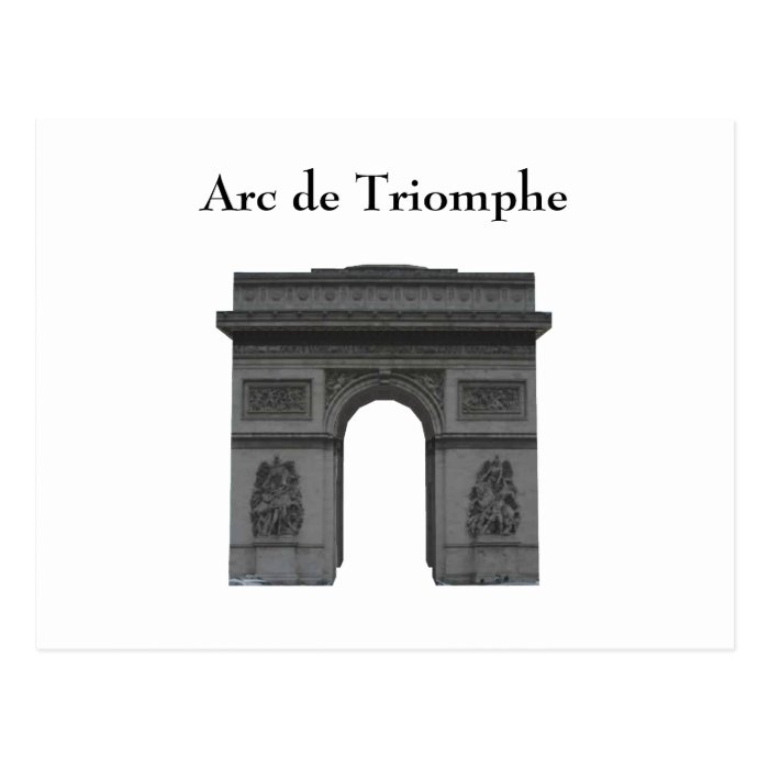 Postcard Arc de Triomphe