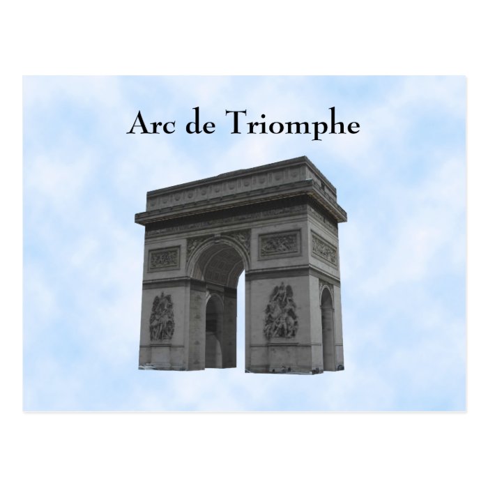 Postcard Arc de Triomphe