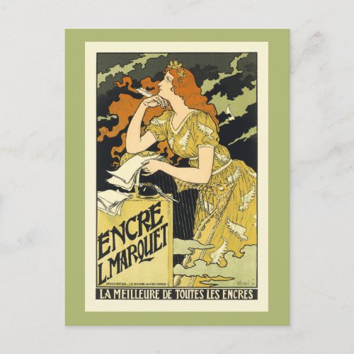 Postcard Art Nouveau Vintage Poster Art Postcard