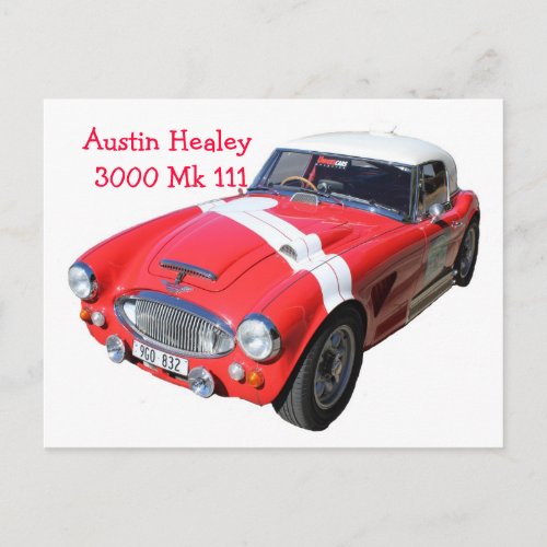 Postcard AustinHealey3000Mk111