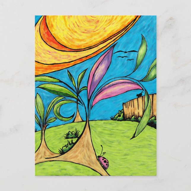 Postcard, Backyard Summer Fun Postcard (Front)