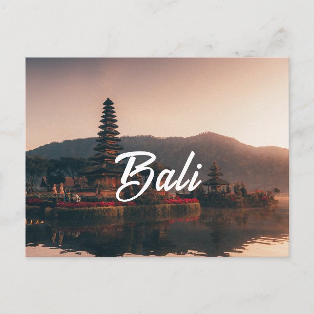 Postcard Bali simple elegant design postcard (Front)