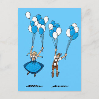 Postcard Balloons BEER FESTIVAL Couple