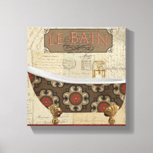 Postcard Bath Canvas Print