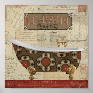 Postcard Bath Poster
