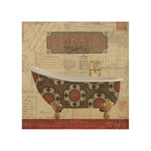 Postcard Bath Wood Wall Art