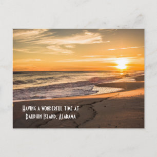 Postcard Beach Sunset at Dauphin Island, Alabama