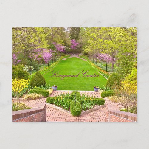 POSTCARD BEAUTIFUL KINGWOOD CENTER  GARDENS POSTCARD