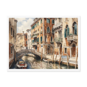 POSTCARD Beautiful Watercolor of Venice Travel