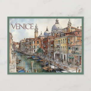 POSTCARD Beautiful Watercolor of Venice Travel