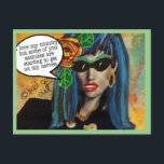 Postcard-birthday Postcard<br><div class="desc">Bad girl art</div>
