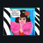Postcard-birthday Postcard<br><div class="desc">Bad girl art</div>