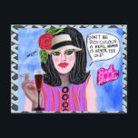 Postcard-birthday Postcard<br><div class="desc">Bad girl art</div>