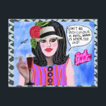 Postcard-birthday Postcard<br><div class="desc">Bad girl art</div>