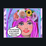 Postcard-birthday Postcard<br><div class="desc">Bad girl art</div>