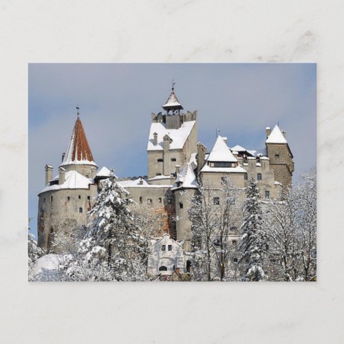 Postcard Bran Castle Transylvania Romania