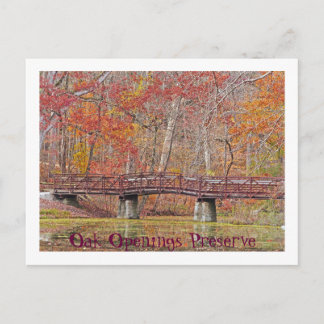 POSTCARD/BRIDGE AT MALLARD LAKE/OAK OPENINGS/TOLED POSTCARD
