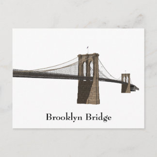 Postcard: Brooklyn Bridge: New York City Postcard
