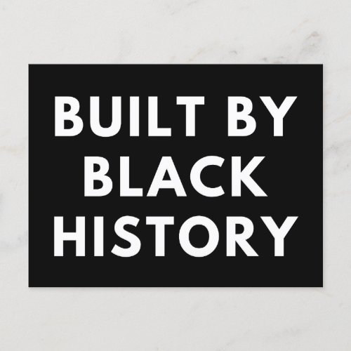 Postcard built by black history