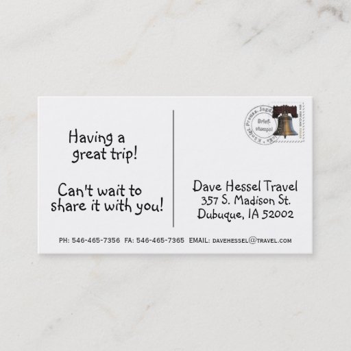 Customizable Postcard Business Card