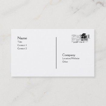 Postcard Business Card by pixelholicBC at Zazzle