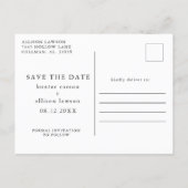 Postcard | Calendar Save the Date (Back)