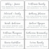 Postcard Calligraphy Wedding Guest Address Labels