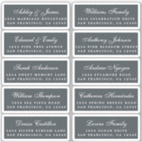 Postcard Calligraphy Wedding Guest Address Labels
