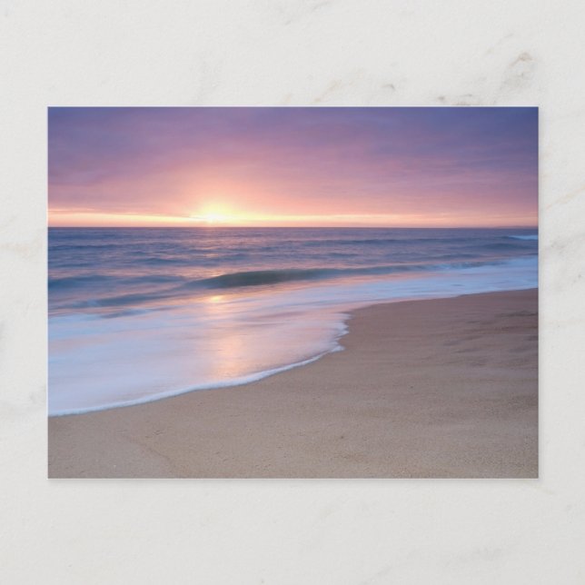 PostCard: Calm Beach Waves. Algarve Portugal Postcard (Front)