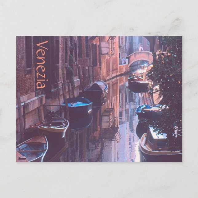 postcard, "CANALS OF VENICE"/VENEZIA Postcard (Front)