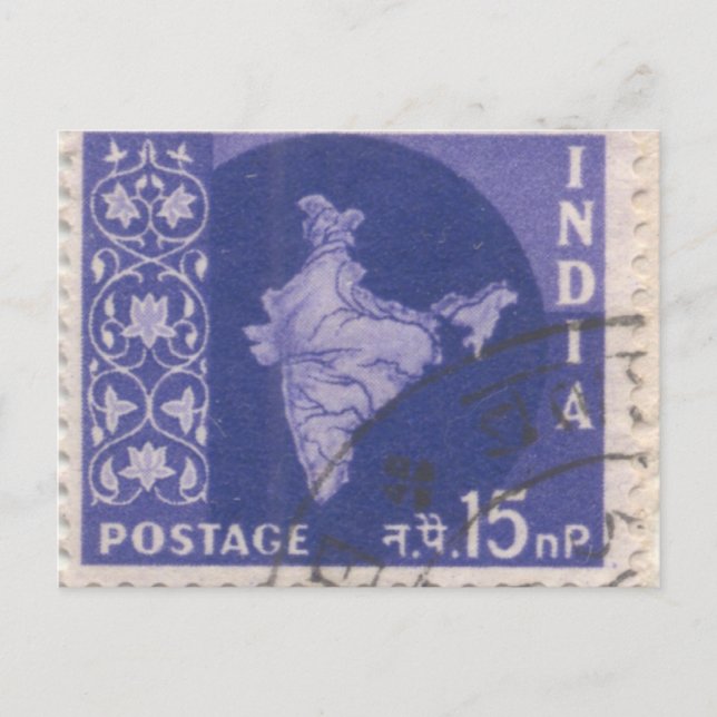 Postcard: Canceled Indian Postage Postcard (Front)