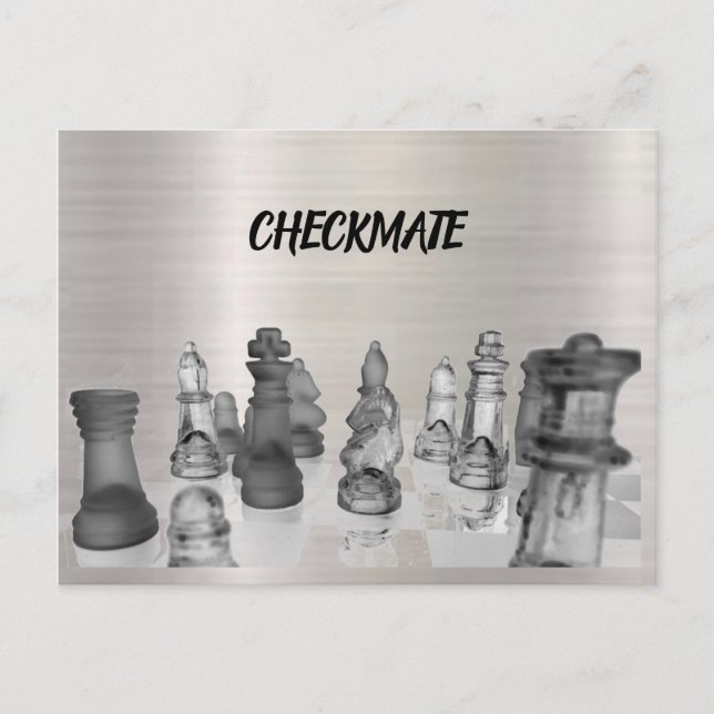 Postcard Checkmate Chess Definition (Front)
