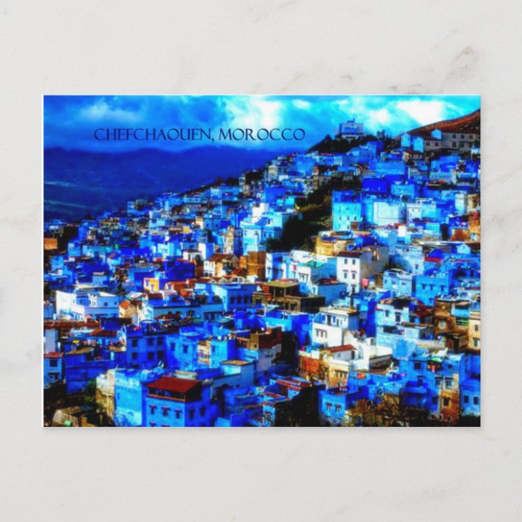 Postcard Chefchaouen, Morocco | Zazzle