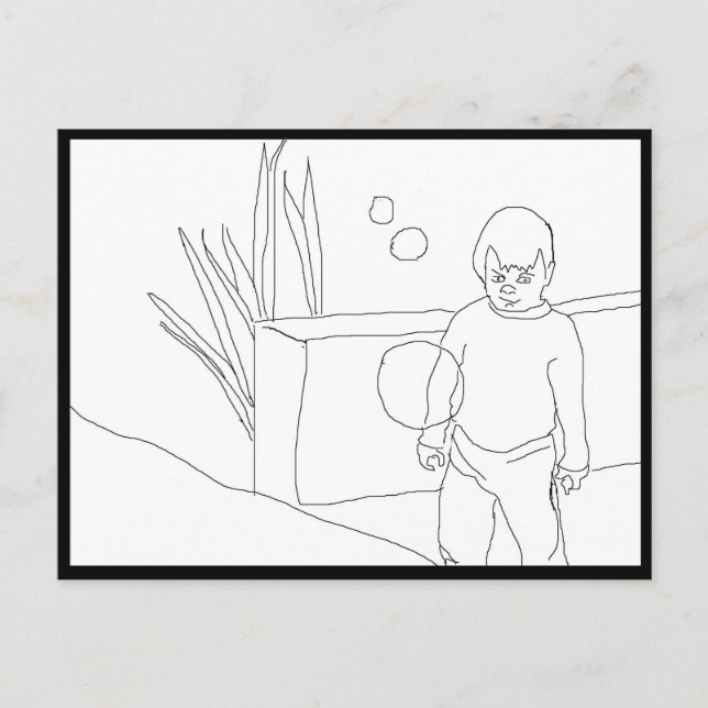 Postcard - Child and Bubbles (Front)