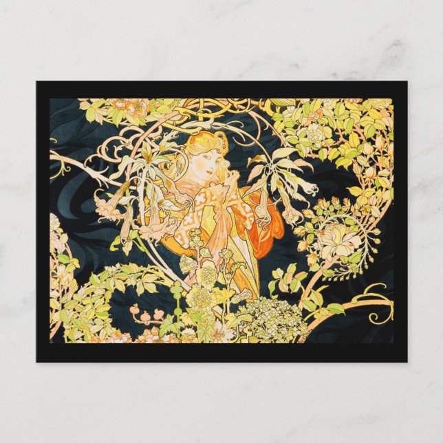 Postcard-Classic Art-Mucha 1 Postcard (Front)