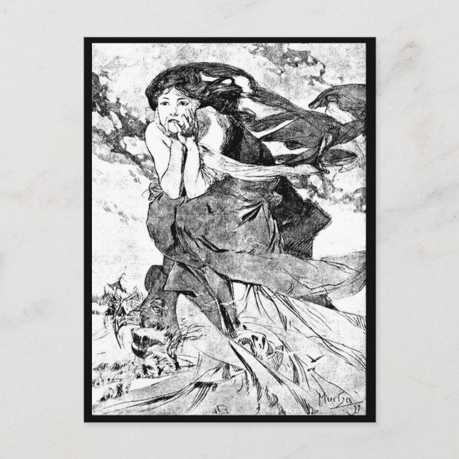 Postcard-Classic/Vintage-Alphonse Mucha 56 Postcard (Front)
