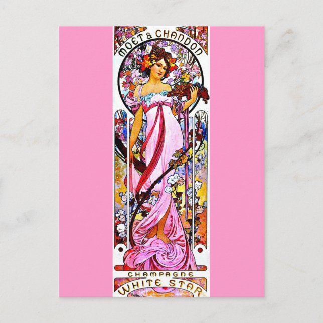 Postcard-Classic/Vintage-Alphonse Mucha 60 Postcard (Front)