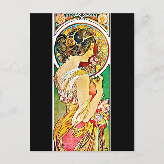 Postcard-Classic/Vintage-Alphonse Mucha 66 Postcard (Front)